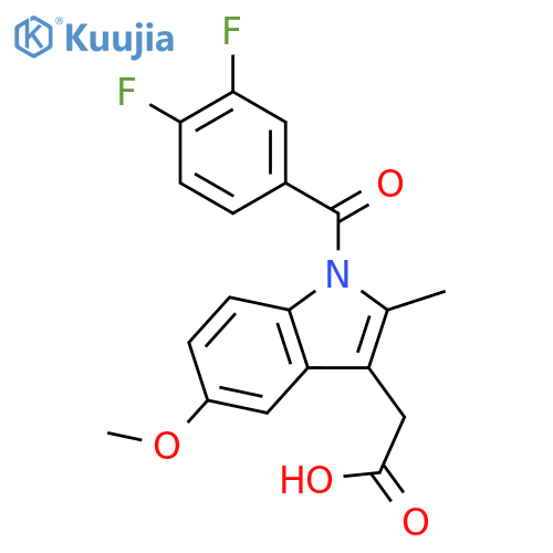 1H-Indole-3-acetic acid, 1-(3,4-difluorobenzoyl)-5-methoxy-2-methyl- structure