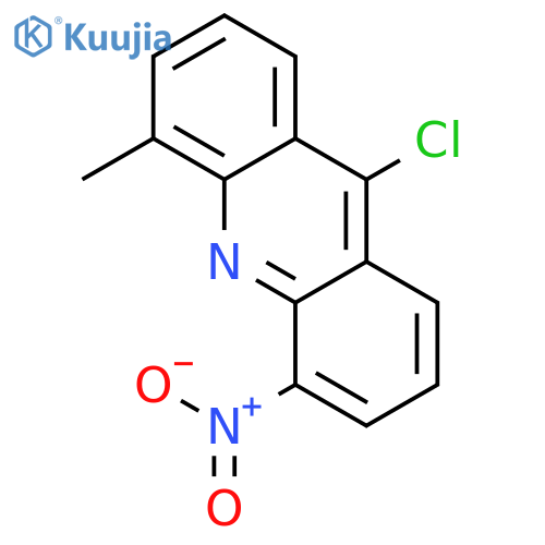 Acridine, 9-chloro-4-methyl-5-nitro- structure