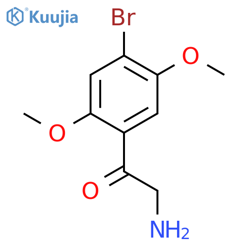 2-Amino-1-(4-bromo-2,5-dimethoxyphenyl)-ethanone structure