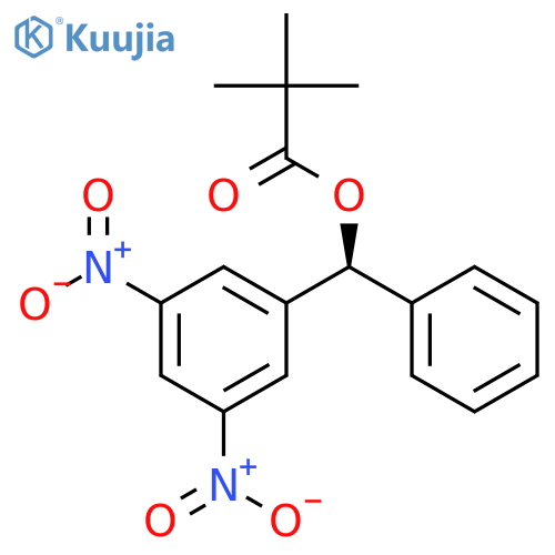 Propanoic acid, 2,2-dimethyl-, (S)-(3,5-dinitrophenyl)phenylmethyl ester structure