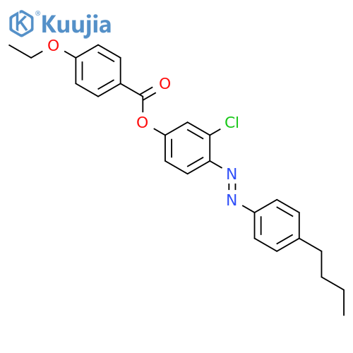 Benzoic acid, 4-ethoxy-, 4-[(4-butylphenyl)azo]-3-chlorophenyl ester structure