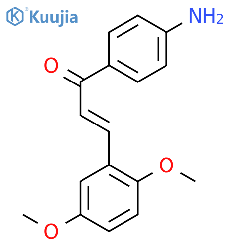 (2E)-1-(4-Aminophenyl)-3-(2,5-dimethoxyphenyl)-prop-2-en-1-one structure