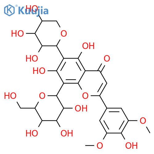 6-C-α-L-Arabinopyranosyl-8-C-β-D-glucopyranosyl-3',4',5,5',7-pentahydroxyflavone; 3',5'-Di-Me ether structure