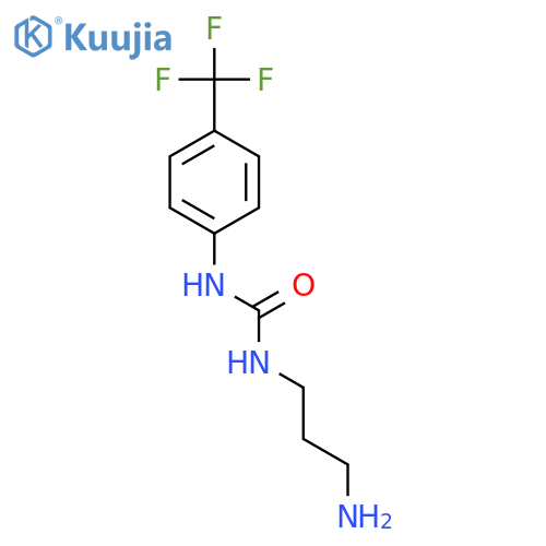 Urea, N-(3-aminopropyl)-N'-[4-(trifluoromethyl)phenyl]- structure