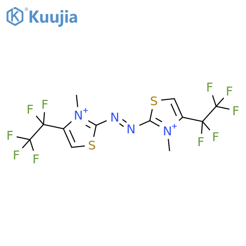 THIAZOLIUM, 2,2'-AZOBIS[3-METHYL-4-(PENTAFLUOROETHYL)- structure