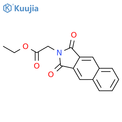 2H-Benz[f]isoindole-2-acetic acid, 1,3-dihydro-1,3-dioxo-, ethyl ester structure