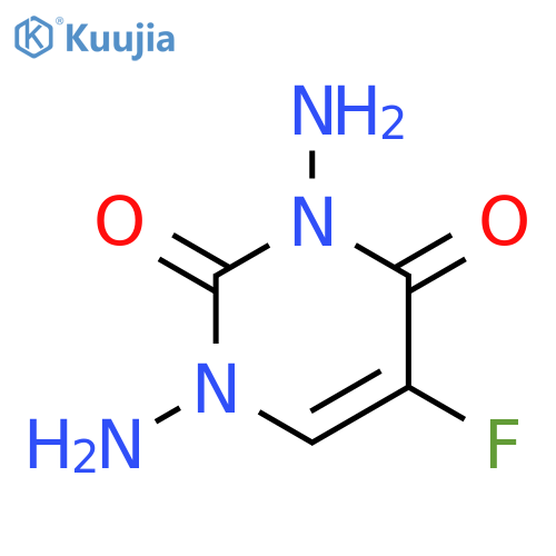 2,4(1H,3H)-PYRIMIDINEDIONE, 1,3-DIAMINO-5-FLUORO- structure