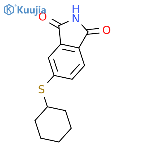 1H-ISOINDOLE-1,3(2H)-DIONE, 5-(CYCLOHEXYLTHIO)- structure