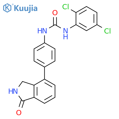 Urea,N-(2,5-dichlorophenyl)-N'-[4-(2,3-dihydro-1-oxo-1H-isoindol-4-yl)phenyl]- structure