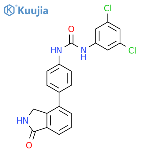 Urea,N-(3,5-dichlorophenyl)-N'-[4-(2,3-dihydro-1-oxo-1H-isoindol-4-yl)phenyl]- structure