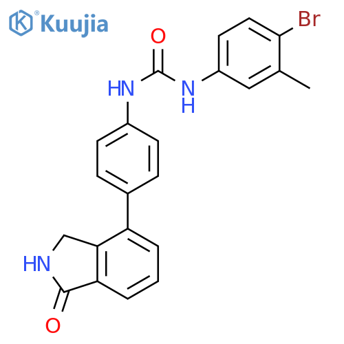 Urea,N-(4-bromo-3-methylphenyl)-N'-[4-(2,3-dihydro-1-oxo-1H-isoindol-4-yl)phenyl]- structure