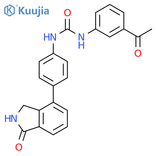 Urea,N-(3-acetylphenyl)-N'-[4-(2,3-dihydro-1-oxo-1H-isoindol-4-yl)phenyl]- structure