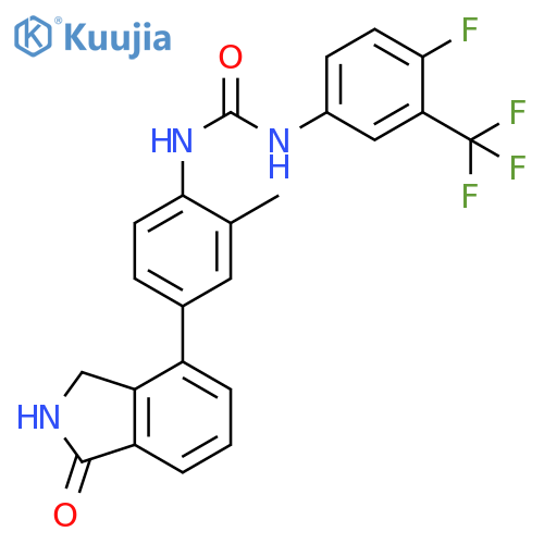 Urea,N-[4-(2,3-dihydro-1-oxo-1H-isoindol-4-yl)-2-methylphenyl]-N'-[4-fluoro-3-(trifluoromethyl)phenyl]- structure