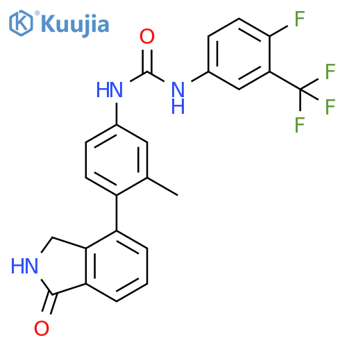 Urea,N-[4-(2,3-dihydro-1-oxo-1H-isoindol-4-yl)-3-methylphenyl]-N'-[4-fluoro-3-(trifluoromethyl)phenyl]- structure