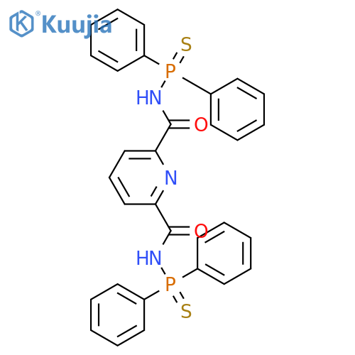2,6-PYRIDINEDICARBOXAMIDE, N,N'-BIS(DIPHENYLPHOSPHINOTHIOYL)- structure
