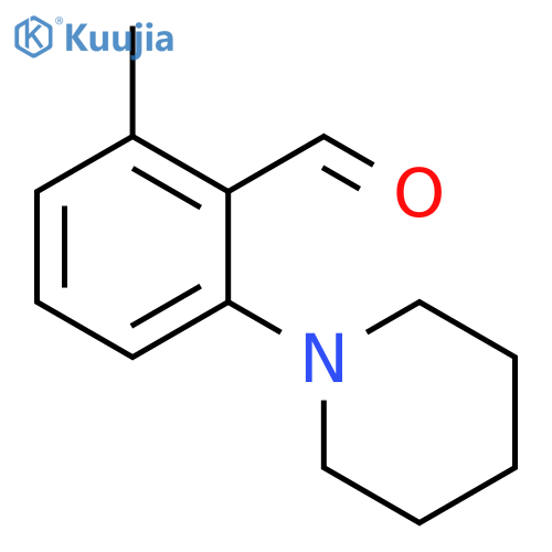 Benzaldehyde,2-methyl-6-(1-piperidinyl)- structure