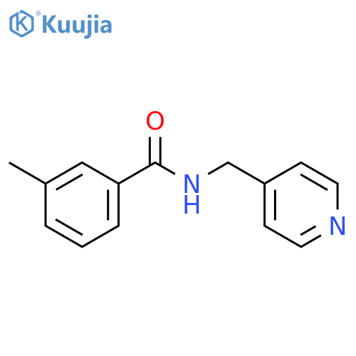 Benzamide, 3-methyl-N-(4-pyridinylmethyl)- structure