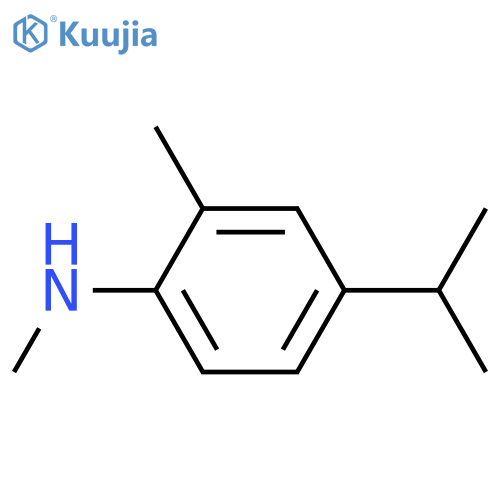 Benzenamine,N,2-dimethyl-4-(1-methylethyl)- structure