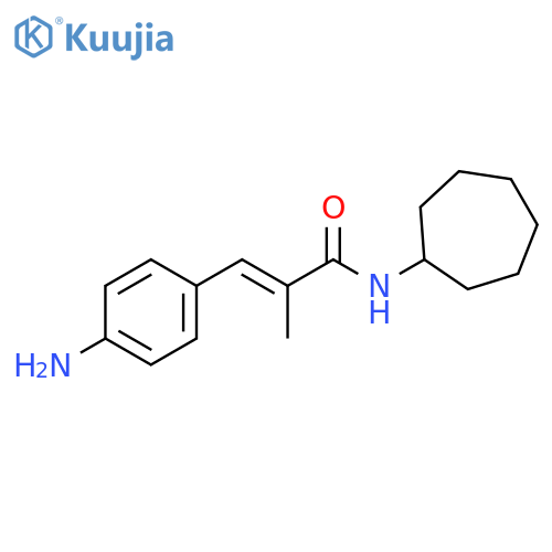 2-PROPENAMIDE, 3-(4-AMINOPHENYL)-N-CYCLOHEPTYL-2-METHYL- structure
