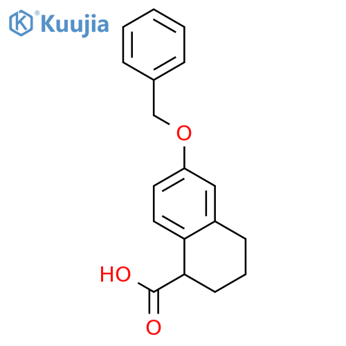 1-NAPHTHALENECARBOXYLIC ACID, 1,2,3,4-TETRAHYDRO-6-(PHENYLMETHOXY)- structure