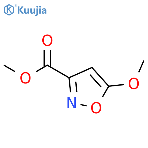 3-Isoxazolecarboxylicacid, 5-methoxy-, methyl ester structure