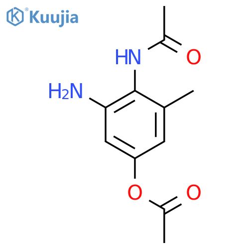 Acetamide,N-[4-(acetyloxy)-2-amino-6-methylphenyl]- structure