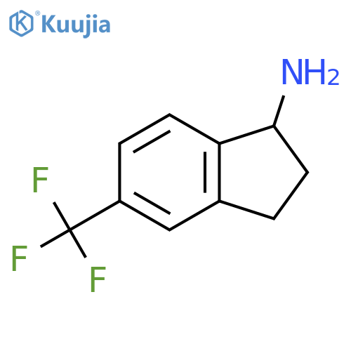 5-(trifluoromethyl)-2,3-dihydro-1H-inden-1-amine structure
