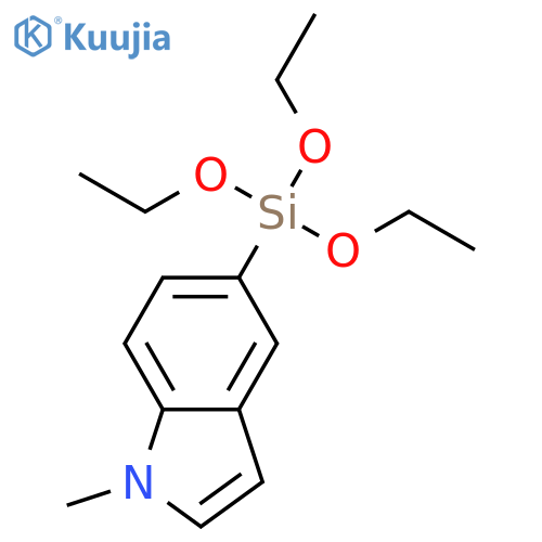 1H-Indole,1-methyl-5-(triethoxysilyl)- structure
