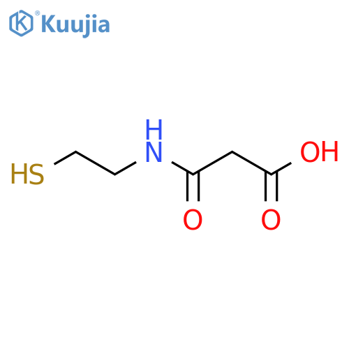 Propanoic acid, 3-[(2-mercaptoethyl)amino]-3-oxo- structure