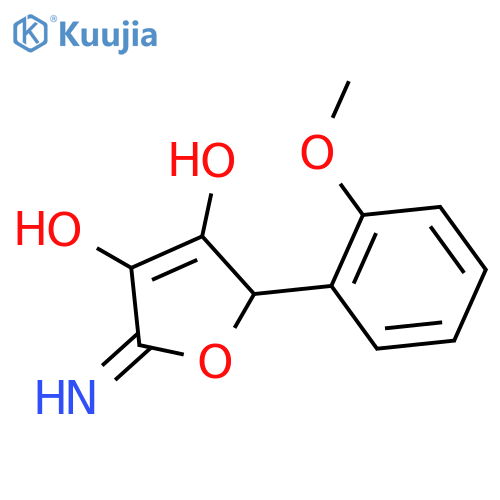 5-Amino-4-hydroxy-2-(2-methoxyphenyl)furan-3-one structure