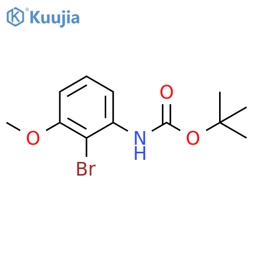 (2-Bromo-3-methoxy-phenyl)-carbamic Acid tert-Butyl Ester structure