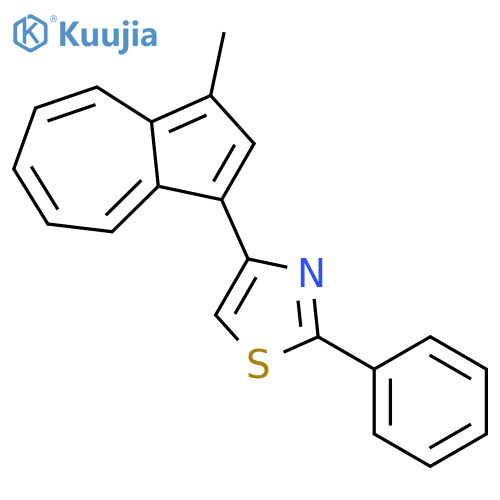 Thiazole, 4-(3-methyl-1-azulenyl)-2-phenyl- structure