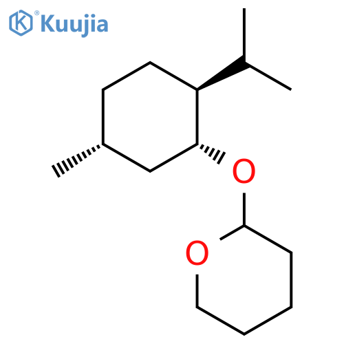 2H-Pyran, tetrahydro-2-[[(1R,2S,5R)-5-methyl-2-(1-methylethyl)cyclohexyl]oxy]- structure