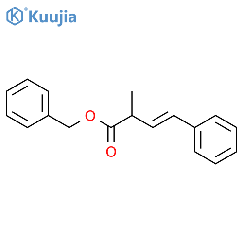 3-Butenoic acid, 2-methyl-4-phenyl-, phenylmethyl ester, (3E)- structure
