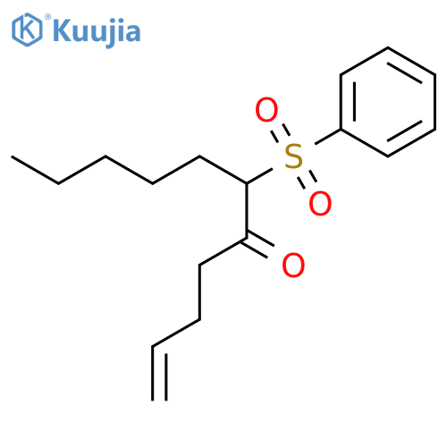 1-Undecen-5-one, 6-(phenylsulfonyl)- structure
