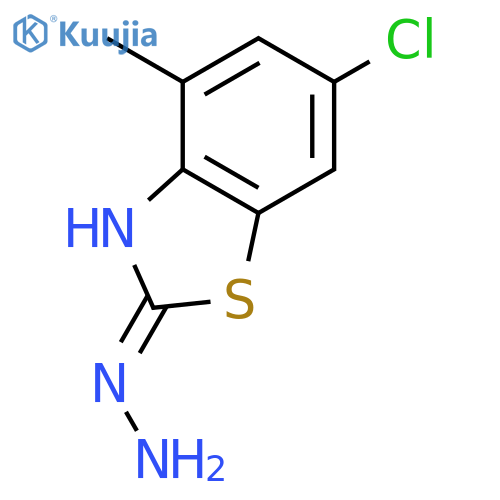 6-chloro-2-hydrazinylidene-4-methyl-2,3-dihydro-1,3-benzothiazole structure