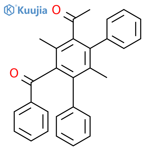 1-(3-Benzoyl-2,5-dimethyl-4,6-diphenylphenyl)ethanone structure