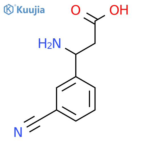 dl-3-amino-3-(3-cyano-phenyl)-propionic acid structure