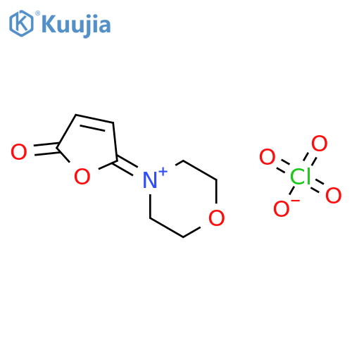 Morpholinium, 4-(5-oxo-2(5H)-furanylidene)-, perchlorate structure