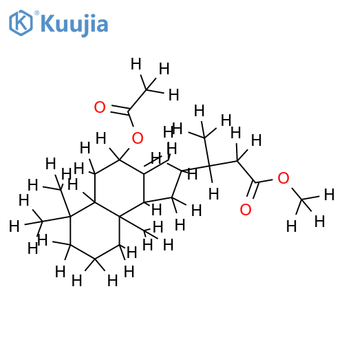 methyl-7alpha-acetoxylabd-8(17)-en-15-oate structure