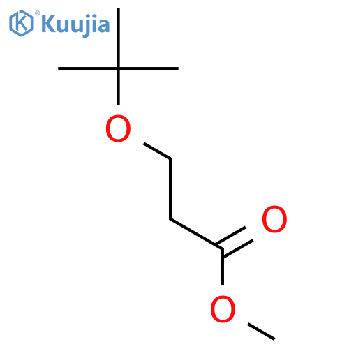 Propanoic acid, 3-(1,1-dimethylethoxy)-, methyl ester structure