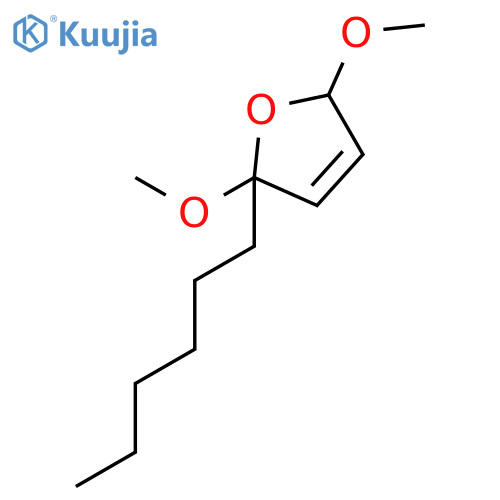 FURAN, 2-HEXYL-2,5-DIHYDRO-2,5-DIMETHOXY- structure