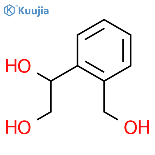 1-[2-(hydroxymethyl)phenyl]ethane-1,2-diol structure