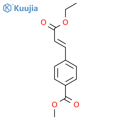 Benzoic acid, 4-[(1E)-3-ethoxy-3-oxo-1-propenyl]-, methyl ester structure