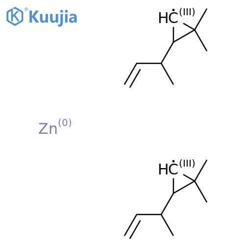 Bis[2,2-dimethyl-3-(1-methyl-2-propenyl)cyclopropyl] zinc structure