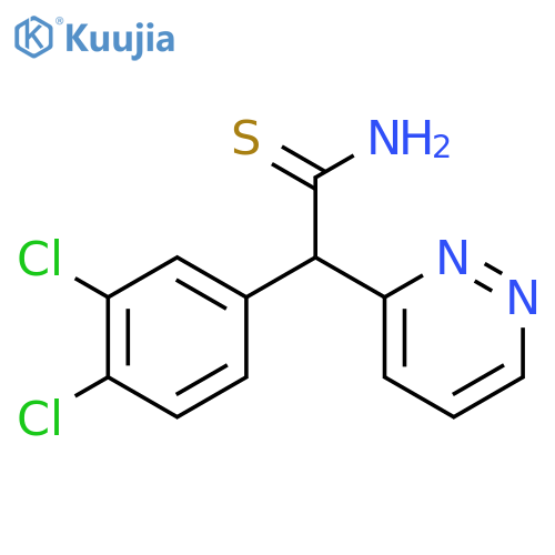 2-(3,4-dichlorophenyl)-2-pyridazin-3-ylethanethioamide structure