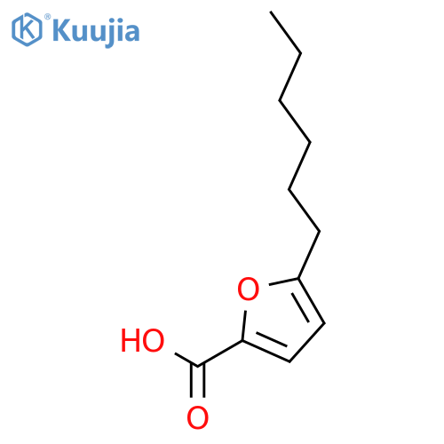 2-Furancarboxylic acid, 5-hexyl- structure