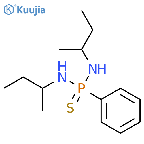 Phosphonothioic diamide, N,N'-bis(1-methylpropyl)-P-phenyl- structure