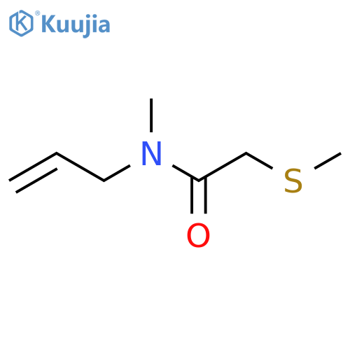 ACETAMIDE, N-METHYL-2-(METHYLTHIO)-N-2-PROPENYL- structure