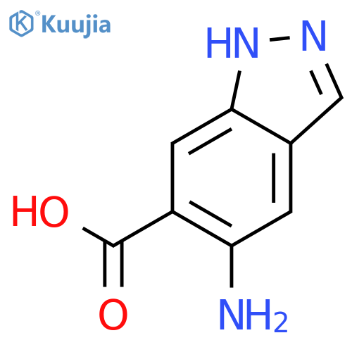 1H-Indazole-6-carboxylic acid, 5-amino- structure
